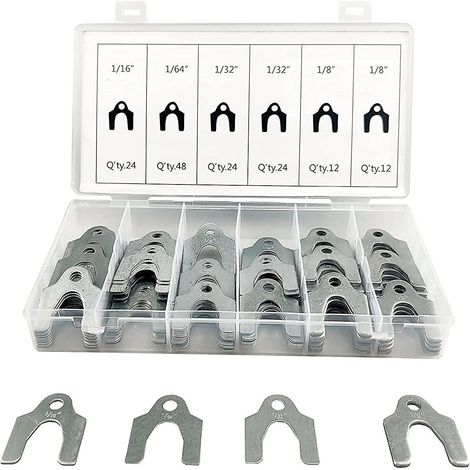 Kit de 144 cales d'alignement automatique pour carrosserie - Épaisseur 1,6 à 3,2 mm - Lot de réglage auto (1/5)