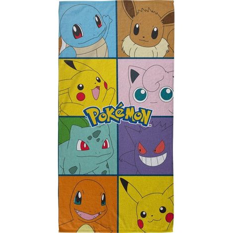 Telo mare - POKEMON - POK851 - 100% microfibra - 70 × 140 cm