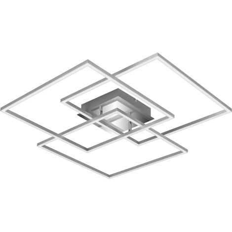 Plafoniera LED 52W 70x70 cm regulable con mando a distancia