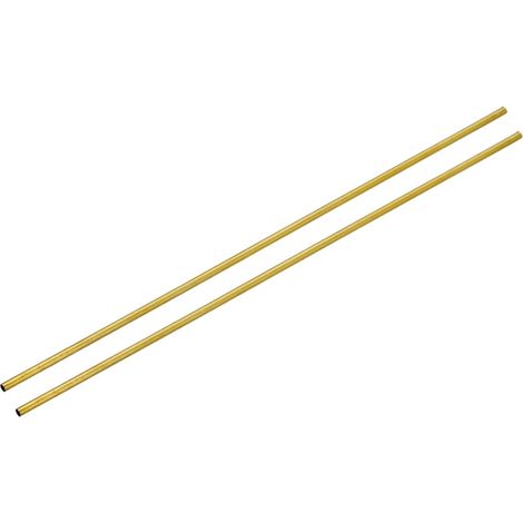 Laiton Tube, 2mm OD 0.2mm Mur Épaisseur 150mm Longueur Rond Tuyau Tube pour Industrie, Bricolage Projets 2 pcs (1/5)