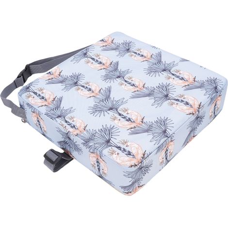 Rehausseur de table portable antidérapant pour tout-petit, chaise haute bébé avec coussin rehaussant et sangles élastiques, motif perroquets (1/5)