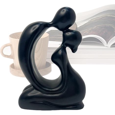 Statue Amour - Figurine Décorative Couple Ornement - Sculpture Ornement