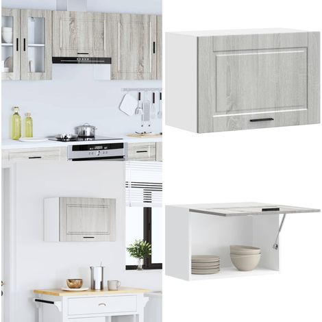 vidaXL Küchen-Hängeschrank Porto Grau Sonoma Holzwerkstoff (1/5)