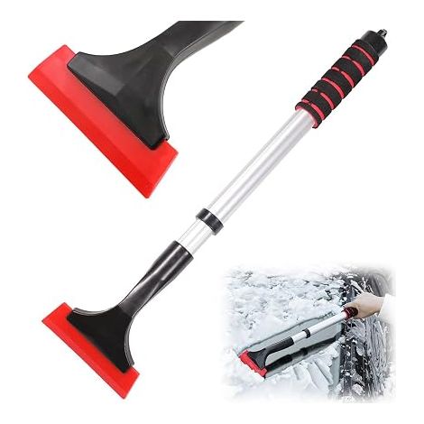 Car Ice Scraper, Snow Scraper with Non-Slip Handle, Snow Scrapers and Car Windscreen and Home Window, Ideal for Winter Against Ice and Snow (1/5)