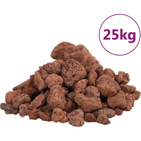 Roches volcaniques 25 kg rouge 1-2 cm (1/5)