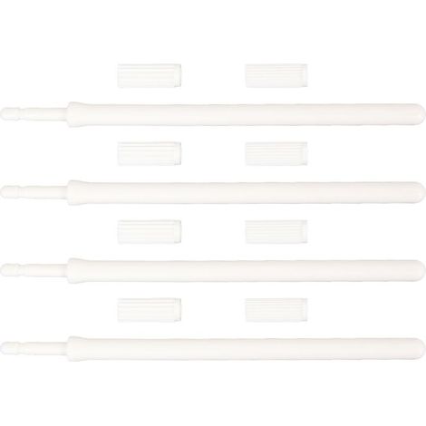 Kit de 4 stylos de teinture pour bords en cuir avec 8 têtes interchangeables, outil de peinture pour bords, pour travaux manuels DIY en cuir (1/5)