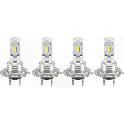 4er-Pack H7 LED-Lampen, 6000 K superhelles Weiß, 240 W, 52000 lm, Abblend- und Fernlichtkombination (1/5)