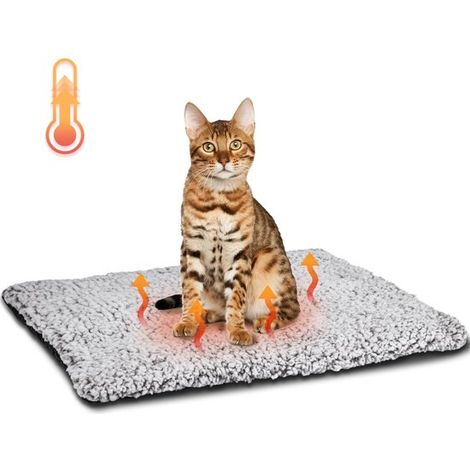 Tappetino riscaldante autoriscaldante per gatti e cani. Materassino super morbido e caldo per animali domestici, 60 x 45 cm. Tappetino extra caldo per la casa. (1/5)