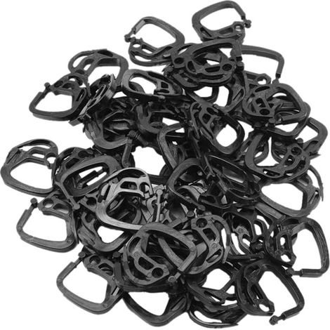 Lot de 150 crochets de suspension pour filet d'ombrage, serre, jardin, potager, fleurs grimpantes, pinces de fixation, supports pour plantes grimpantes et ombrage. (1/5)