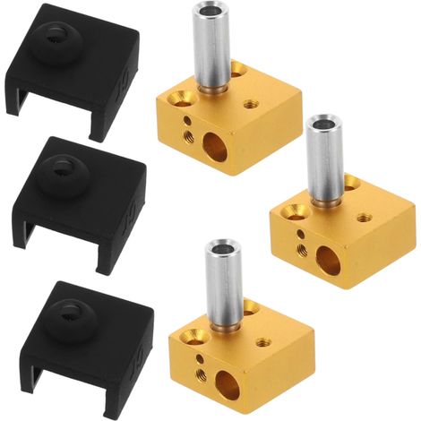 set Blocco riscaldante estrusore per accessorio stampante Hotend con manicotto compatibile con Ender e