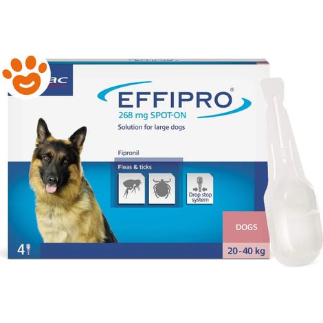 Virbac Effipro Dog Taglia L (20-40Kg) - Confezione 4 Pipette - Antiparassitari CANE