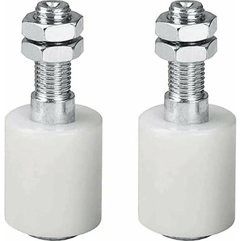 Rouleau Porte Coulissante - Roulement À Billes - Pivotant - Nylon Résistant À La Corrosion - Pour Porte De Grange Et Porte Intérieure - Lot De 2 (1/5)