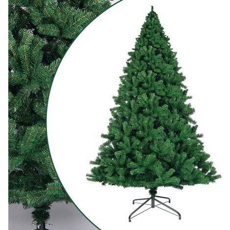 ZMH 210cm Sapin de Noël imité doté de piètement Vert PVC