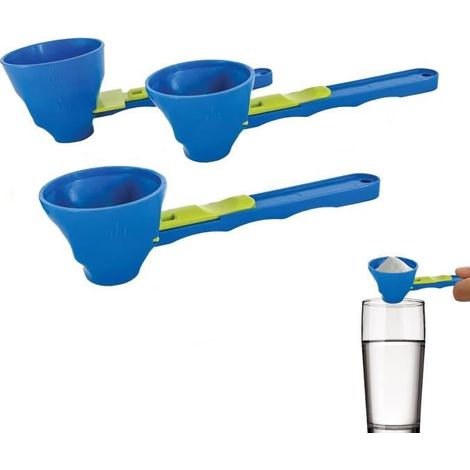 Cuillère à Mesurer et Entonnoir - Gym - 3pcs - Design Ergonomique - ABS de Haute Qualité - Sans Déversement (1/4)