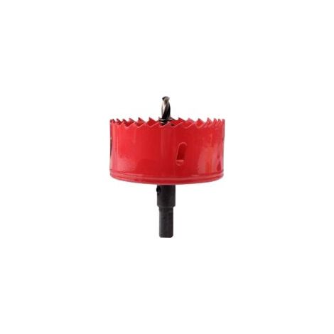 Sega a tazza bimetallica M42 HSS da 115 mm, punta da carotaggio per ferro, alluminio, legno, cartongesso, tubi, plastica, pannelli di fibra - Crezuo
