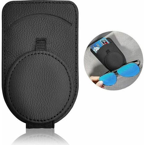 Clip Cintre de Lunettes pour Voiture VisièRe De Voiture Universelle Porte-Lunette Carte de Ticket Porte-Lunettes Support de (1/4)