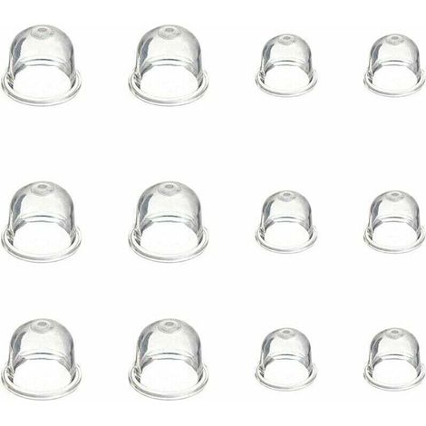 Accessoires de Carburateur 12 Pièces Carburateur Pompe Ampoule 19 mm et 22 mm Poire Pompe Amorcage pour Debroussailleuse Souffleur Tondeuse (1/4)