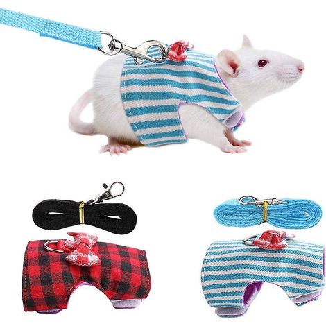 Verstellbares Geschirr für Kleintiere – Ideal für Frettchen, Meerschweinchen, Kaninchen, Hamster, Welpen und Kätzchen (1/5)