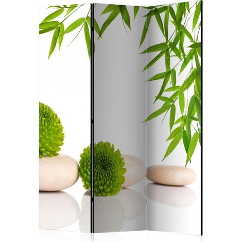 Paravento - Green Relax [Room Dividers] - 135x172 (1/4)