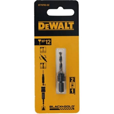 DeWalt Foret et agrandisseur de pièce de 12mm, idéal pour un perçage précis dans les matériaux durs, grande durabilité, résistant à l'usure, conception optimisée pour les travaux exigeants.