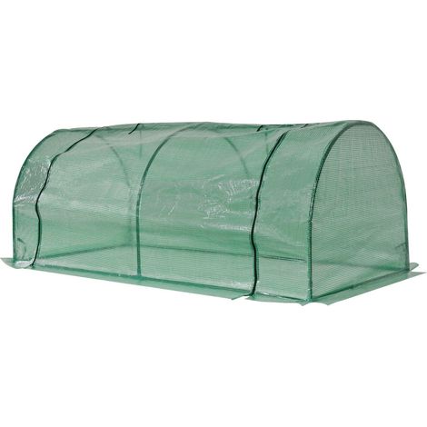 Invernadero con ventana enrollable resistente al invierno, invernadero de lámina de acero, impermeable, invernadero para balcón, jardín, casa de tomates con protección UV, 200 x 100 x 80 cm, invernade (1/5)