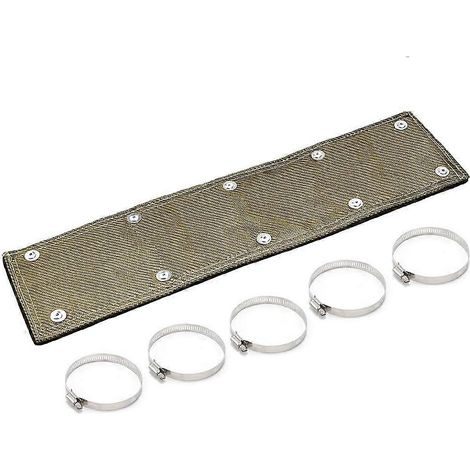 Auspuffrohr-Isolierhülle, hochtemperaturbeständig, feuerhemmend, Abgaskrümmer, 1200°F, Kfz-Zubehör (1/5)