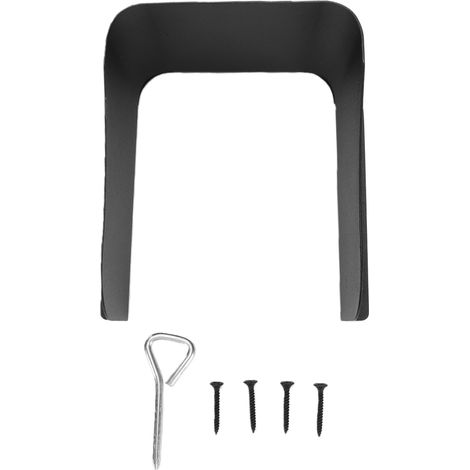Sonnette de porte extérieure en métal avec protection anti-pluie et anti-reflets pour clavier de contrôle d'accès et serrure à empreinte digitale (1/5)