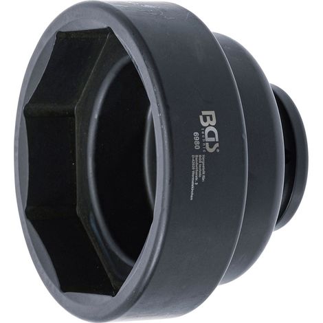 BGS Llave de tuerca de cubo del eje trasero octogonal para SCANIA SW 100 mm - 6980