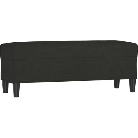 Banc Noir 100x35x41 cm Tissu CFW153646 (1/5)