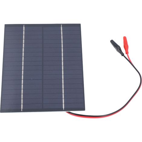 4,2-W-Solarpanel, Photovoltaikplatte aus Harz + Krokodilklemme, hochwertiges DIY-Set (ohne Energiespeicher) (1/5)