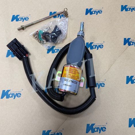 Électrovanne d'arrêt moteur 24 V pour chargeuse Weichai Deutz TD226B WD615 30 13026697 (1/5)