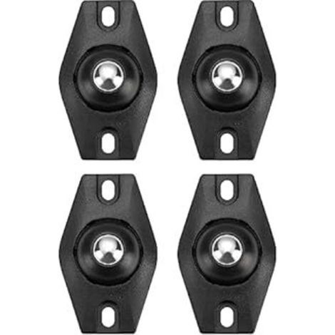 Lot de 20 Roulettes Pivotantes Autocollantes Miniatures, Roues Adhésives pour Meubles, Chaises et Objets Légers (1/4)