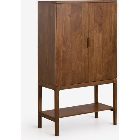 SKLUM Hoher Sideboard 90x45 cm aus Mangoholz Kenscoff Mangoholz Dunkel (1/5)
