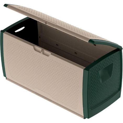 Coffre de rangement "Mettitutto Big" - Beige/Vert - 122 x 56 x 63 cm - Livraison gratuite (1/4)