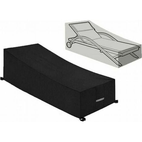 Housse de Protection Imperméable, Coupe-Vent, Anti-UV en Tissu Oxford 210D - Conçue pour les Bains de Soleil et 210x75x40/80CM (1/4)