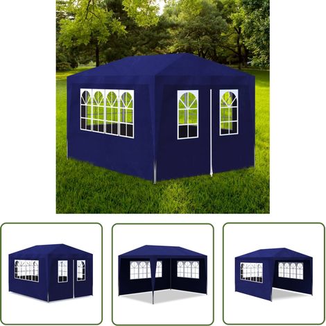Außenzelt - vidaXL Partyzelt 3x4 m Blau - Blauer Pavillon (1/5)