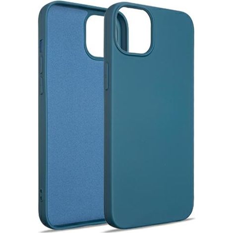 Coque en silicone bleue Beline pour iPhone 15 Plus