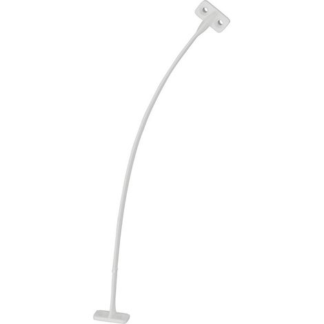 Limiteur d'ouverture de porte meuble 200mm compas de retenue à visser plastique blanc