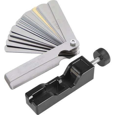 BRAVIX Outil D'écartement de Bougie D'allumage, Outil D'écartement de Bougie D'allumage Universel en Métal Noir Solide étrier Gapper pour 10 Mm 12 Mm 14 Mm 16 Mm (1/4)