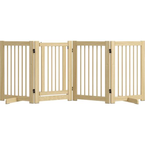 Faltbares Hundetürchen 204 x 75 cm aus Holz mit Tür und 2 Stützfüßen MODENUIT (1/4)