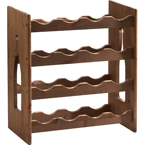 CANTINETTA IN LEGNO SCURO 16 POSTI cm.42x25x50h