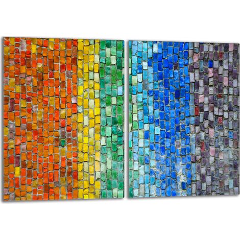 Glasschutzplatte für den Herd 2x40x52 Bunt (1/5)