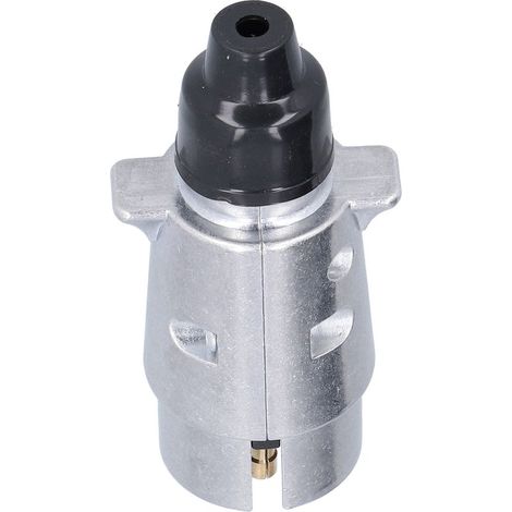 Prise de remorque électrique à 7 broches, Interface de camion, prise de cordon d'alimentation RV, étanche 12VDC argent pour voitures européennes (1/5)
