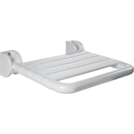 Normbau 0841511019 Folding shower seat with floor support