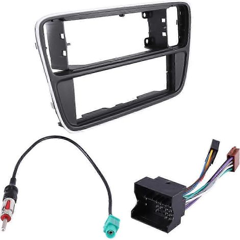 Façade d'autoradio simple DIN avec faisceau et kit d'antenne pour Citigo et Seat Mii (modèle 2012) (1/5)