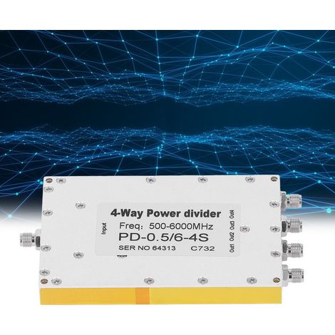 diviseur de puissance à quatre voies PD-0.5/6-4S SMA microstrip (1/5)