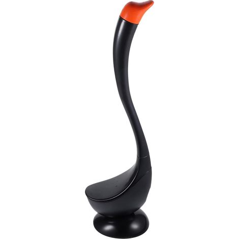 Brosse WC, ABS, noir, poils doux, pour WC et salle de bain (1/5)