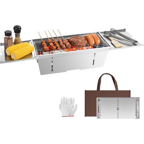 Barbecue Pliable Portable, Barbecue au Charbon de bois, BBQ Camping (1/5)