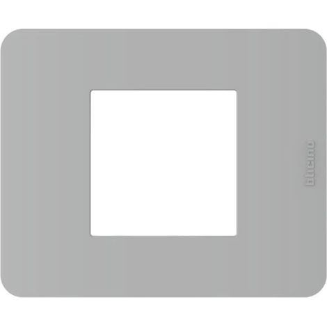 Placca Matixgo 2 Moduli Tortora (Bticino Cod. Ja4802Jg)