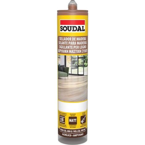 silicone legno soudal 300 ml - rovere medio